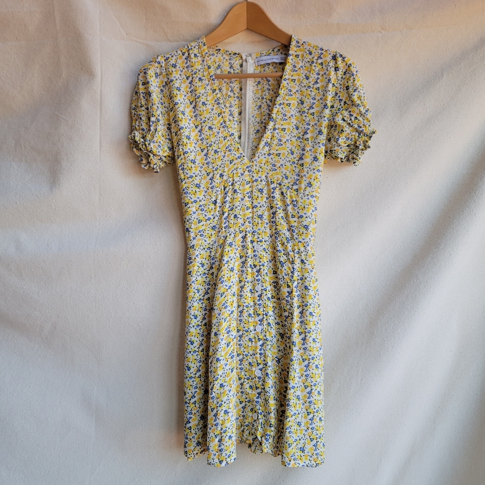 Faithfull the Brand Rafhaela Dress Yellow 4 Small